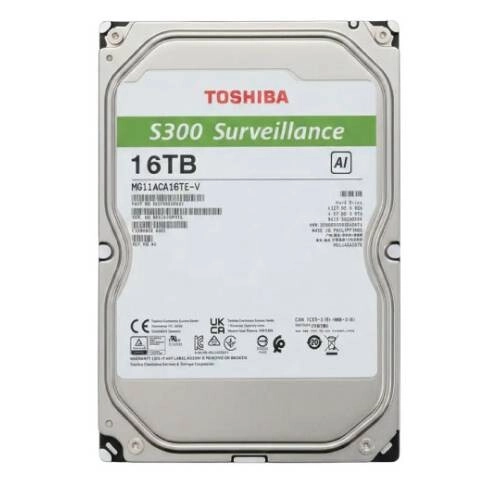 Toshiba S300 AI 16TB Surveillance Hard Drive  - 1