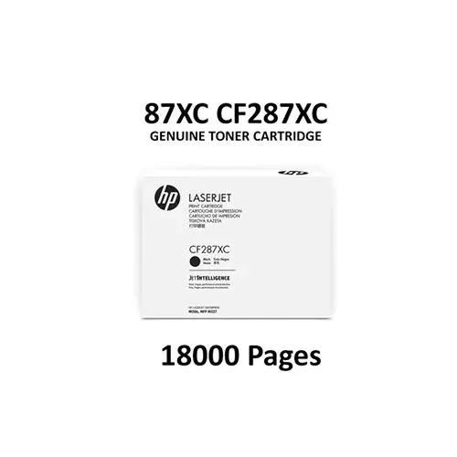 HP 87XC High Yield Black Original LaserJet Toner Cartridge - 1