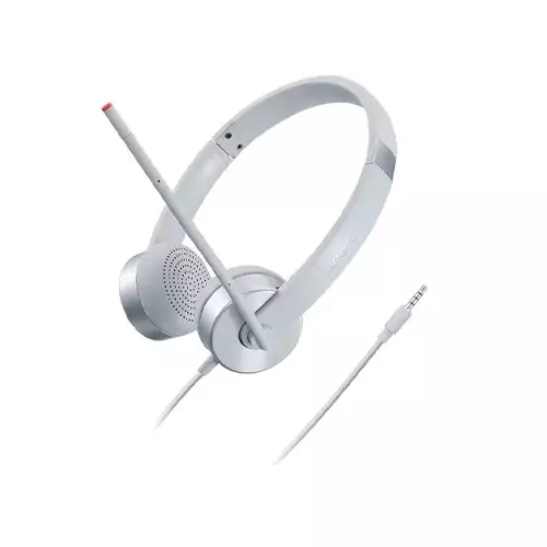 Lenovo 100 Stereo Silver Analog Headset