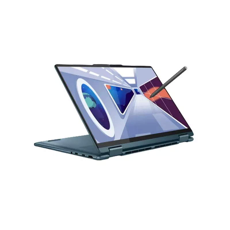 LENOVO YOGA 7 14ARP8 AMD RYZEN 7 7735U 16GB DDR5 RAM 512GB SSD 14 INCH 2.8K OLED 90HZ TOUCH DISPLAY TIDAL TEAL LAPTOP (82YM006YLK)