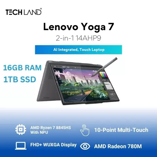 Lenovo Yoga 7 2-in-1 14AHP9 Ryzen 7 8840HS AI 14-Inch Touch Laptop