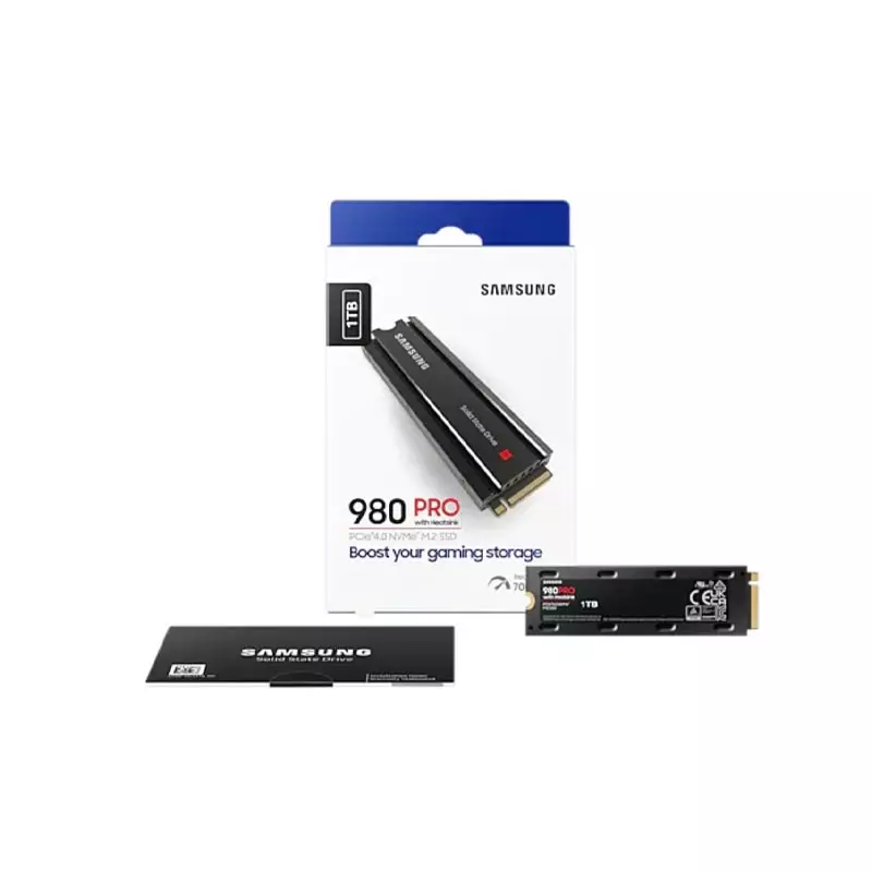 SAMSUNG 980 PRO 1TB  WITH HEATSINK PCIE GEN 4 NVME M.2 INTERNAL SSD-gallery-2