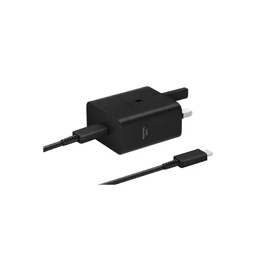 Samsung T4511 45W USB-C 3 Pin Black Charging Adapter With Cable - 1