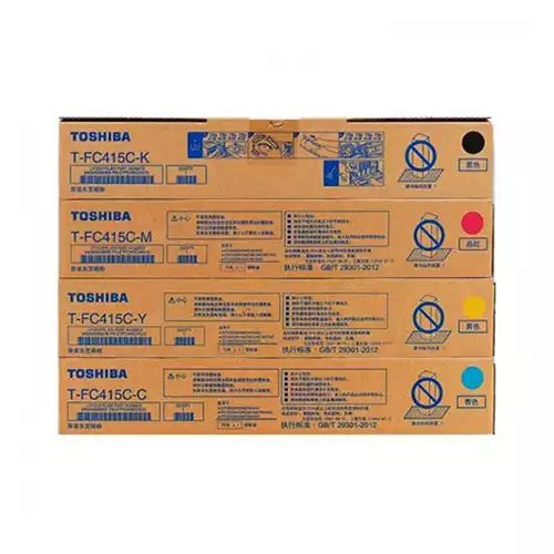 Toshiba T-FC415C-YMCK e-studio Color Original Toner Full Set (4 pcs)