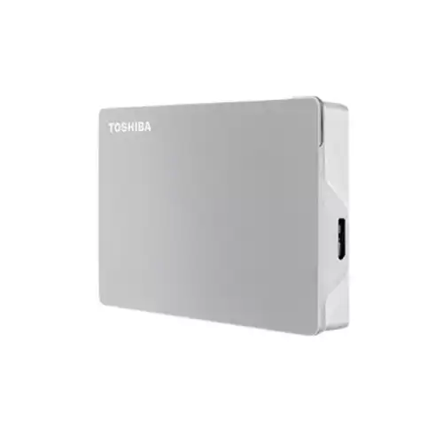 Toshiba Canvio Flex 4TB USB 3.2 Type-C External HDD - Silver