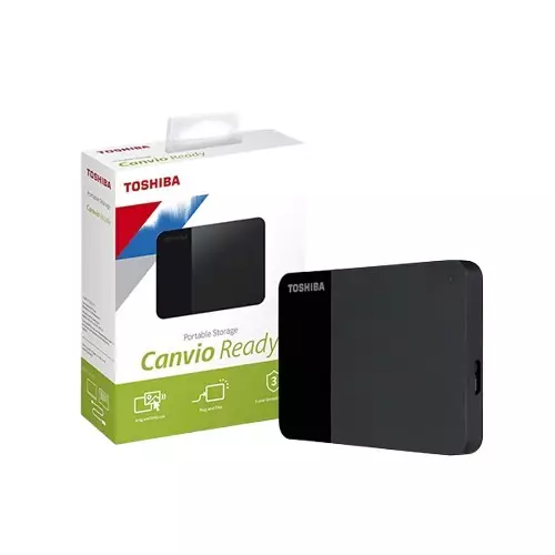 Toshiba Canvio Ready 1TB USB 3.2 External Hard Drive (Black) - 2