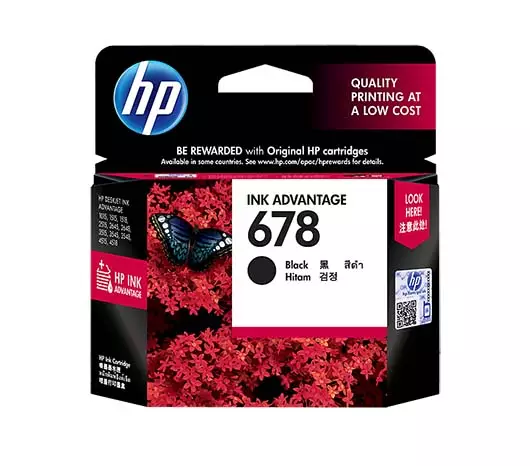 HP 678 Black Original Ink Advantage Cartridge