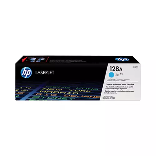 HP 128A Cyan Original LaserJet Toner Cartridge