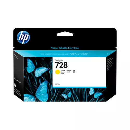 HP 728 130-ML DESIGNJET Yellow INK CARTRIDGE