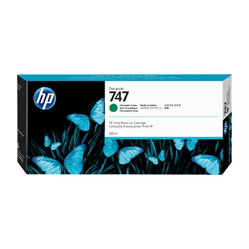 HP 747 300-ml DesignJet Chromatic Green Ink Cartridge
