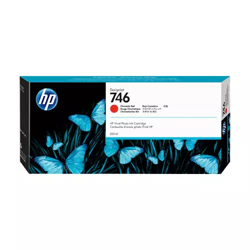 HP 746 300-ml DesignJet Chromatic Red Ink Cartridge