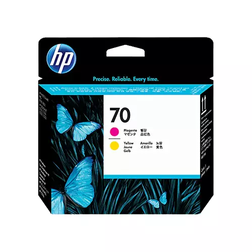 HP 70 Magenta and Yellow DESIGNJET PRINTHEAD