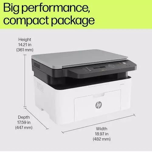 HP Laser MFP 1188w Multifunction AIO Mono Laser Printer - 4