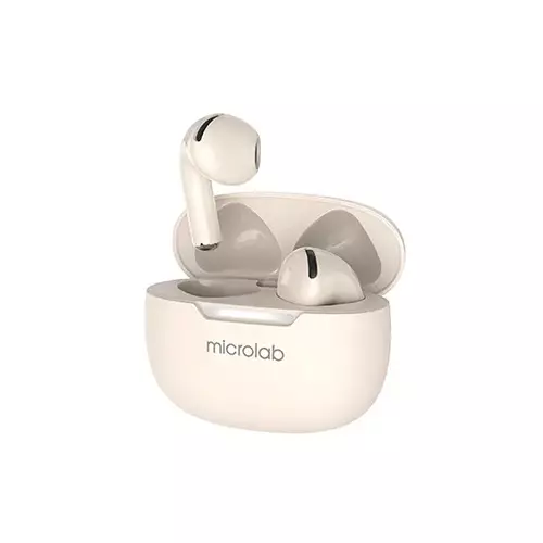 Microlab Wisepods 30 TWS Bluetooth Earbuds (Cream)