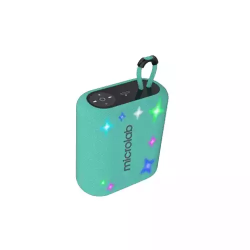 Microlab Twinkle Star 1 Mini Bluetooth Portable Speaker (Green)