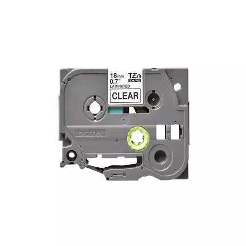 Brother TZE-141 (18mm X 8m) Black on Clear Tape Cartridge