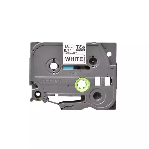 Brother Tze-241 (18mm X 8m) Black on White Tape Cartridge