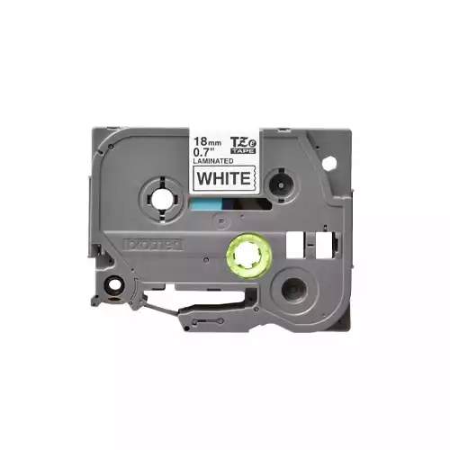 Brother Tze-241 (18mm X 8m) Black on White Tape Cartridge