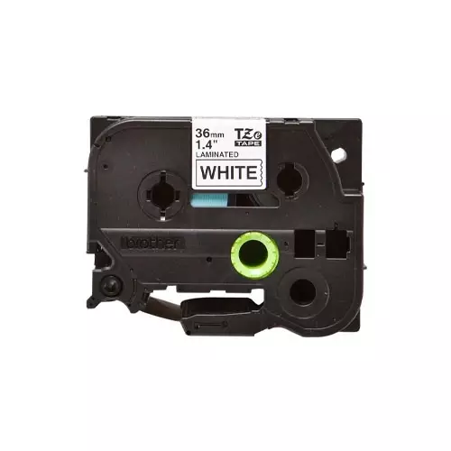 Brother Tze-261 (36mm x 8M) Black on White Ribbon