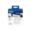 Brother DK-22205 (62mm x 30.4mm) Black on White Ribbon-1
