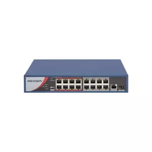 Hikvision DS-3E0318P-EL/M(B) 16-Port 100 Mbps Long-Range Unmanaged PoE Network Switch