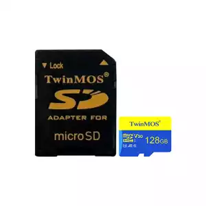 Twinmos 128GB MicroSDHC U3 Class 10 V30 A1 Memory Card