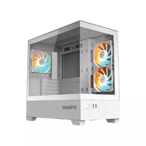 GIGABYTE C201 PANORAMIC ICE Mid Tower M-ATX Gaming Case