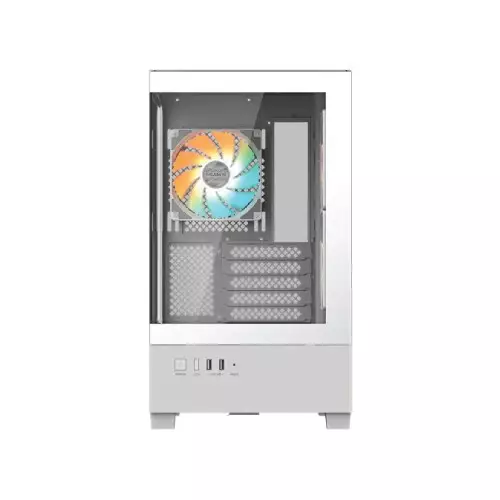GIGABYTE C201 PANORAMIC ICE Mid Tower M-ATX Gaming Case-gallery-1