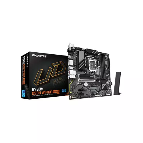 Gigabyte B760M DS3H WIFI6E GEN5 Intel DDR5 Gaming Motherboard
