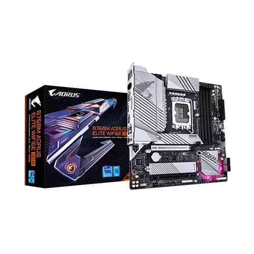 GIGABYTE B760M AORUS ELITE WIFI6E GEN5 Intel 14th Gen DDR5 Micro ATX Motherboard