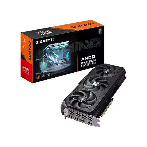 GIGABYTE Radeon RX 9070 GAMING OC 16G GDDR6 Graphics Card