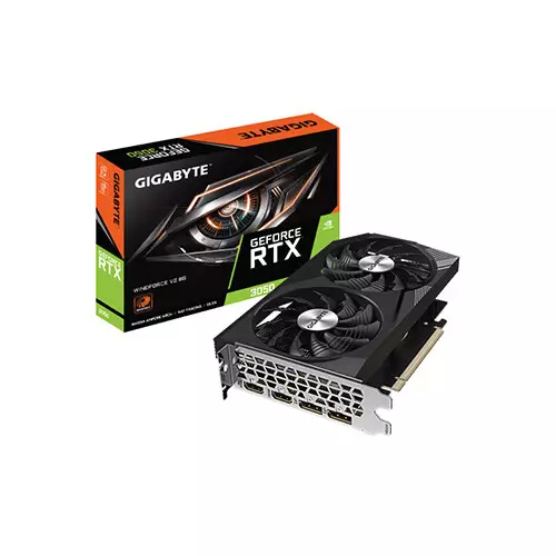GIGABYTE GeForce RTX 3050 WINDFORCE V2 8G GDDR6 Graphics Card