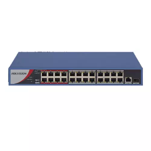 Hikvision  DS-3E0326P-E/M(B)  24 Port Fast Ethernet Unmanaged POE Switch