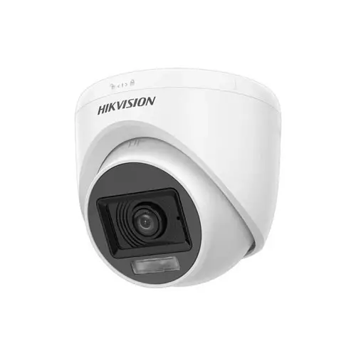 Hikvision DS-2CE76D0T-LPFS 2MP Dual Light Audio Fixed Turret Camera - 1