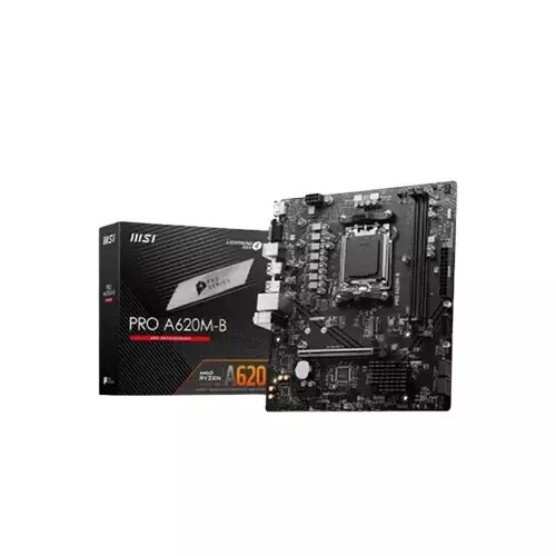 MSI PRO A620M-B AMD A620 Chipset AM5 mATX Motherboard