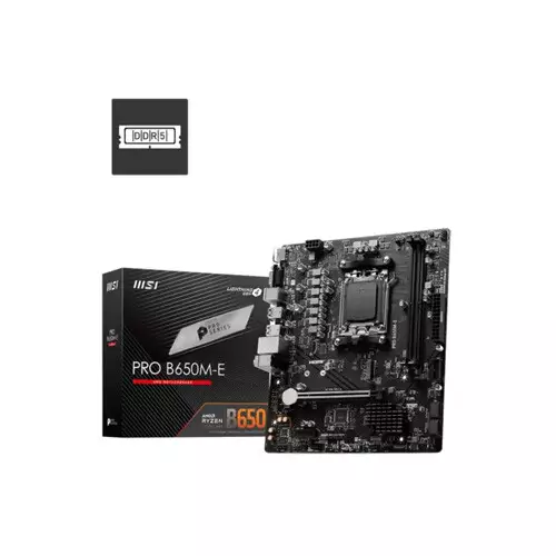 MSI PRO B650M-E DDR5 AMD AM5 mATX Motherboard