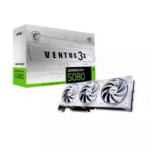 MSI GeForce RTX 5080 16G VENTUS 3X OC WHITE 16GB GDDR7 Graphics Card