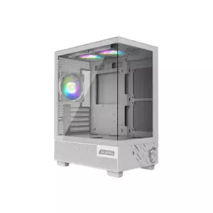 Msi PAG PANO M110A Mid Tower Micro-ATX Gaming PC Case (White)