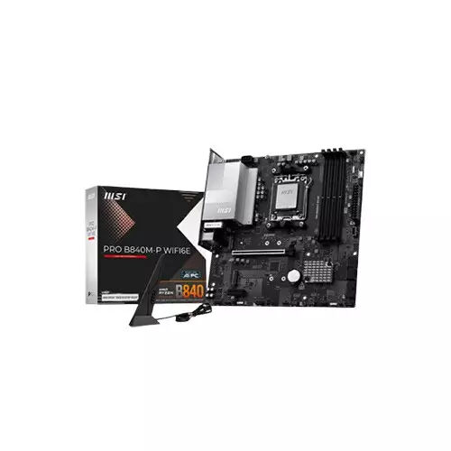 MSI PRO B840M-P WIFI6E AMD DDR5 mATX Motherboard
