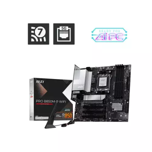 MSI PRO B850M-P WIFI DDR5 AM5 mATX Motherboard