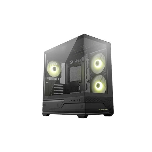 MSI MAG PANO M110R Mini Tower CPU Casing With Built-In ARGB Fan (Black)