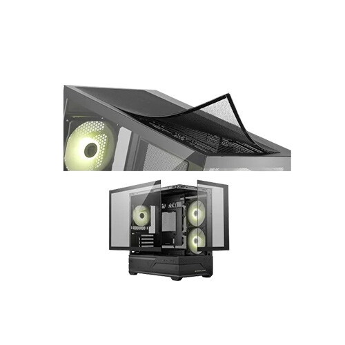 MSI MAG PANO M110R Mini Tower CPU Casing With Built-In ARGB Fan (Black) - 5