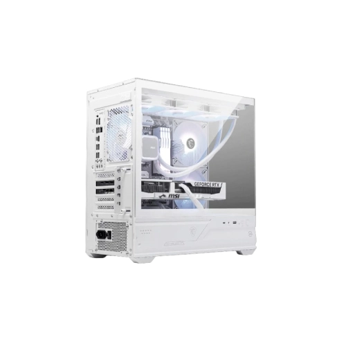 MSI MAG PANO M110R mATX Gaming PC Case (White) - 1