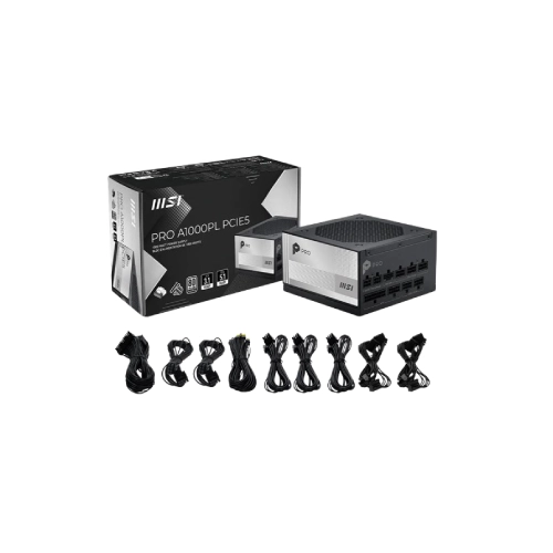 MSI PRO A1000PL PCIE5 1000W 80 Plus Platinum Power Supply
