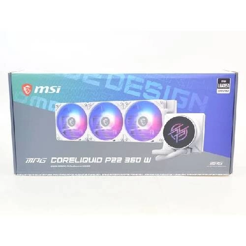 MSI MPG CORELIQUID P22 360 White ARGB 360mm Liquid CPU Cooler - 2