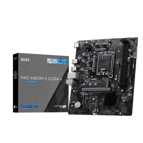 MSI PRO H610M-S DDR4 II mATX Motherboard