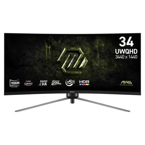 MSI MAG 345CQRF E20 34 Inch UWQHD Curved Gaming Monitor