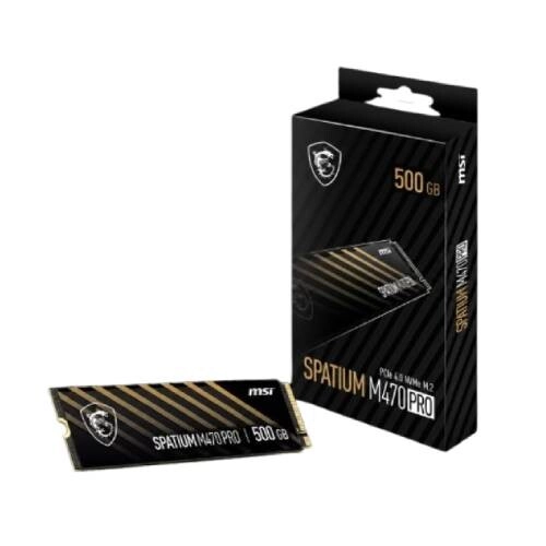 MSI SPATIUM M470 PRO 500GB PCIe Gen4x4 M.2 2280 SSD
