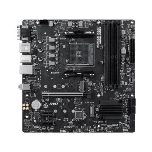 MSI PRO B550M-P AMD AM4 mATX Motherboard - 1