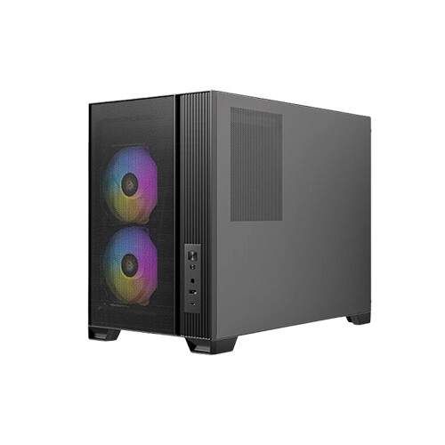 Antec Flux M ARGB Compact MicroATX Gaming Casing - 2